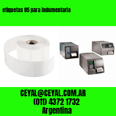 etiquetas 85 para indumentaria