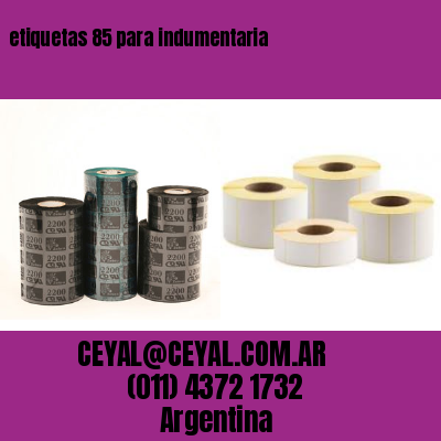 etiquetas 85 para indumentaria