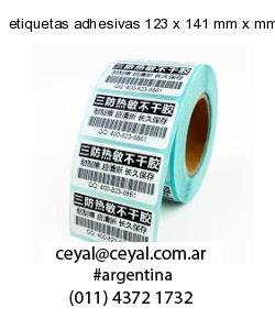 etiquetas adhesivas 123 x 141 mm x mm