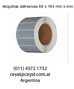 etiquetas adhesivas 66 x 184 mm x mm