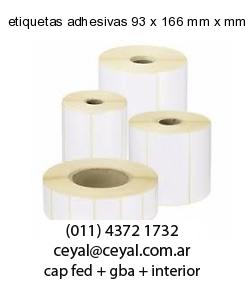etiquetas adhesivas 93 x 166 mm x mm