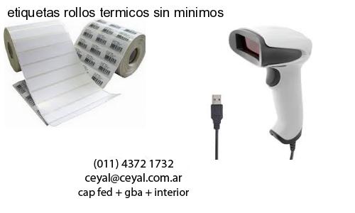 etiquetas rollos termicos sin minimos