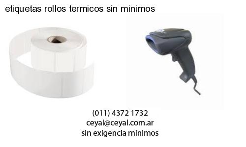 etiquetas rollos termicos sin minimos