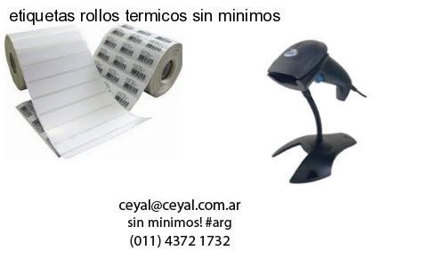 etiquetas rollos termicos sin minimos