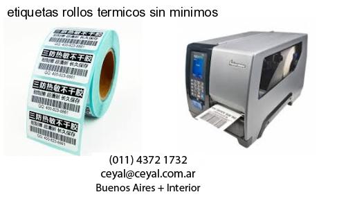 etiquetas rollos termicos sin minimos