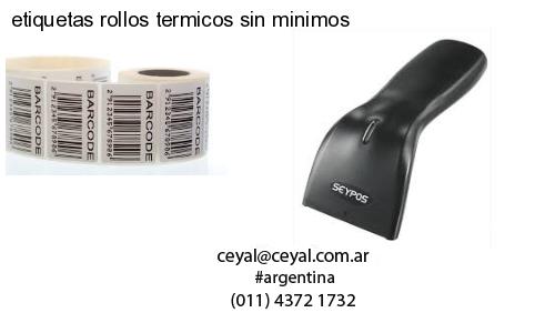 etiquetas rollos termicos sin minimos