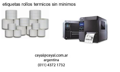 etiquetas rollos termicos sin minimos