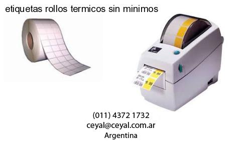 etiquetas rollos termicos sin minimos
