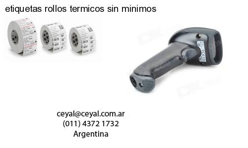 etiquetas rollos termicos sin minimos