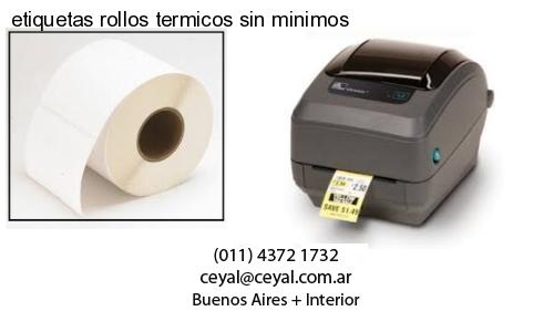 etiquetas rollos termicos sin minimos