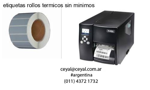 etiquetas rollos termicos sin minimos
