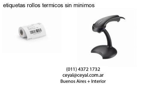 etiquetas rollos termicos sin minimos