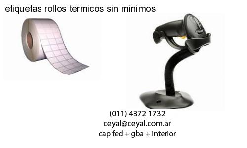 etiquetas rollos termicos sin minimos