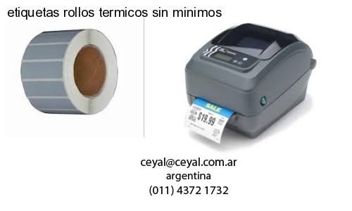 etiquetas rollos termicos sin minimos