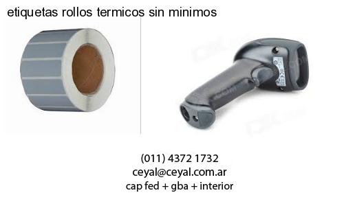 etiquetas rollos termicos sin minimos