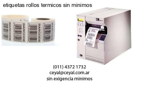 etiquetas rollos termicos sin minimos