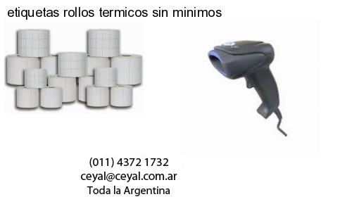 etiquetas rollos termicos sin minimos
