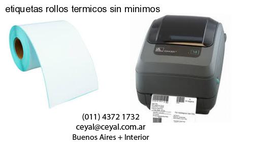 etiquetas rollos termicos sin minimos