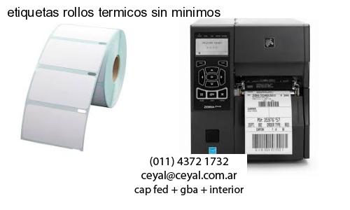 etiquetas rollos termicos sin minimos