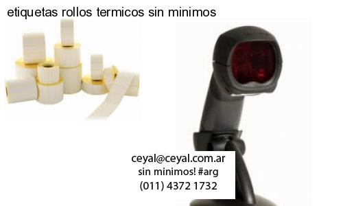 etiquetas rollos termicos sin minimos