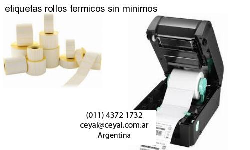 etiquetas rollos termicos sin minimos