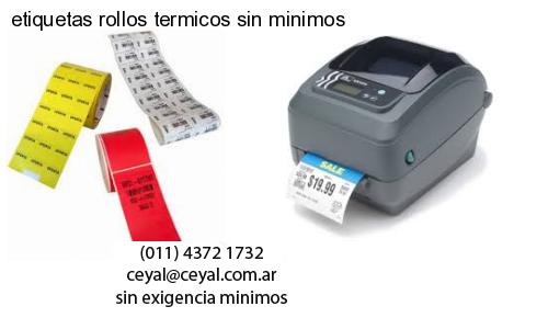 etiquetas rollos termicos sin minimos