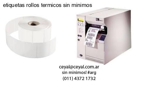 etiquetas rollos termicos sin minimos