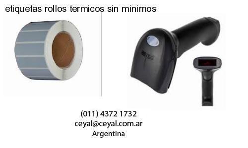 etiquetas rollos termicos sin minimos