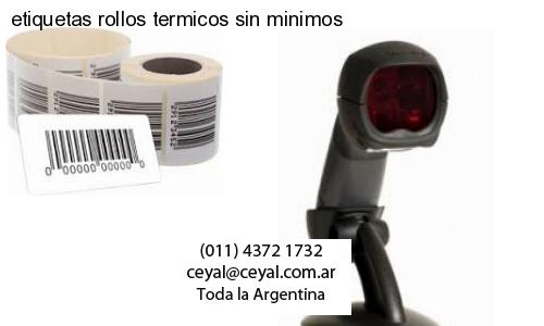 etiquetas rollos termicos sin minimos