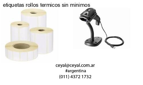 etiquetas rollos termicos sin minimos