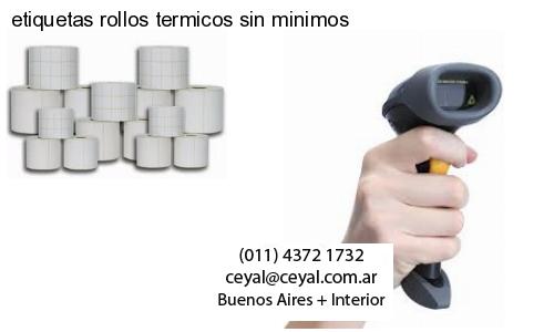 etiquetas rollos termicos sin minimos