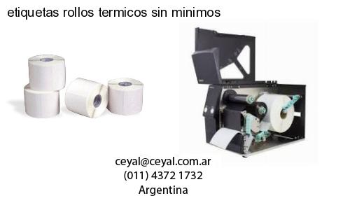 etiquetas rollos termicos sin minimos