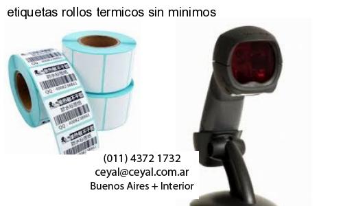 etiquetas rollos termicos sin minimos
