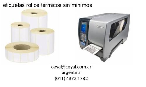 etiquetas rollos termicos sin minimos