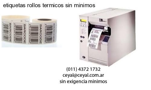 etiquetas rollos termicos sin minimos