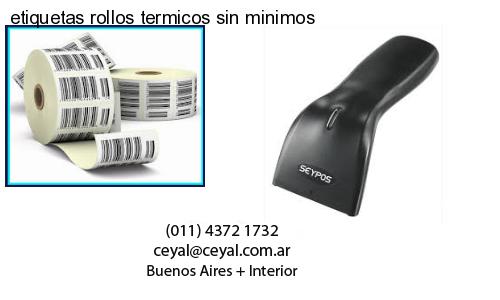 etiquetas rollos termicos sin minimos