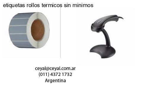 etiquetas rollos termicos sin minimos