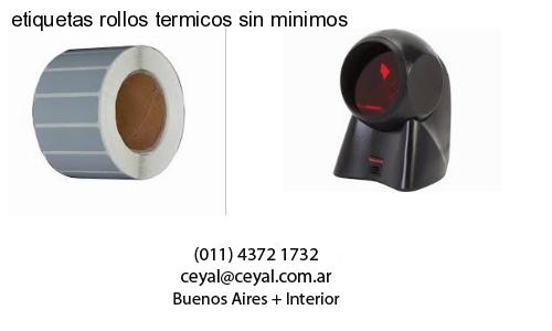 etiquetas rollos termicos sin minimos