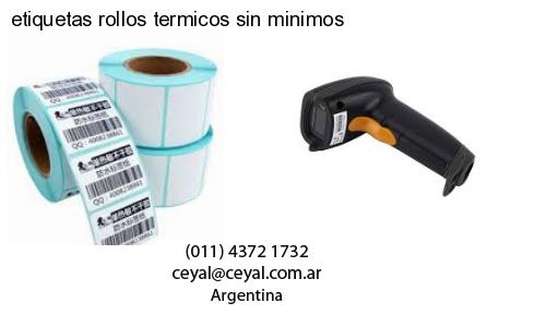 etiquetas rollos termicos sin minimos