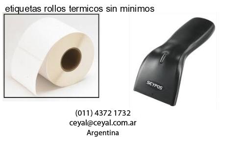 etiquetas rollos termicos sin minimos