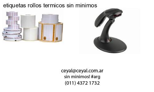 etiquetas rollos termicos sin minimos