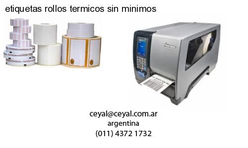 etiquetas rollos termicos sin minimos