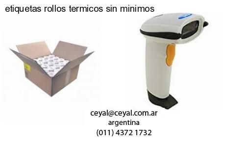 etiquetas rollos termicos sin minimos