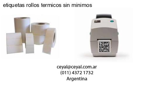 etiquetas rollos termicos sin minimos