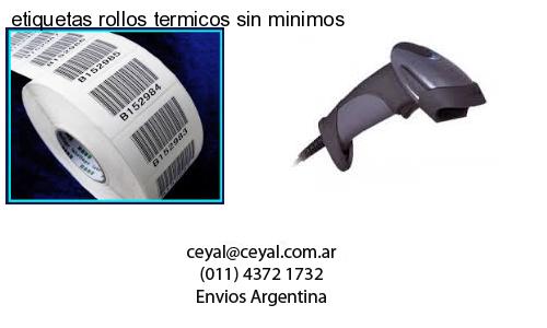 etiquetas rollos termicos sin minimos