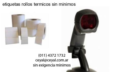 etiquetas rollos termicos sin minimos