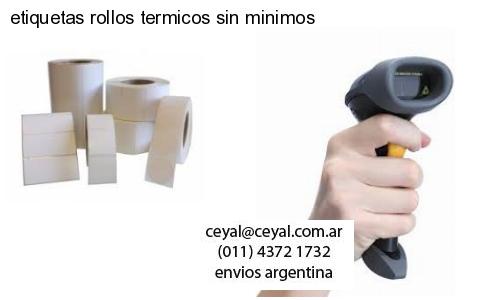etiquetas rollos termicos sin minimos