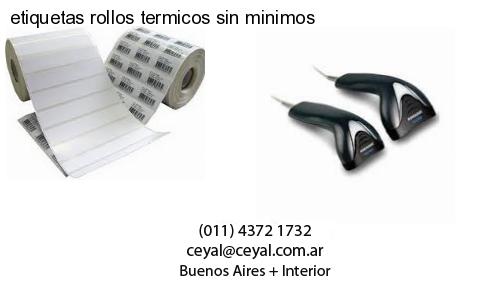 etiquetas rollos termicos sin minimos
