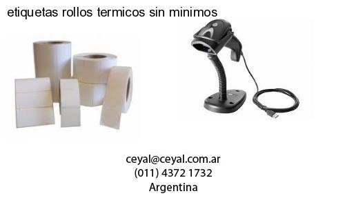 etiquetas rollos termicos sin minimos