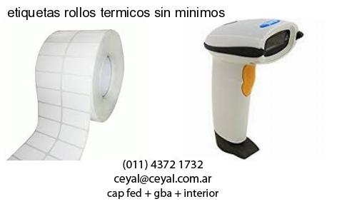 etiquetas rollos termicos sin minimos